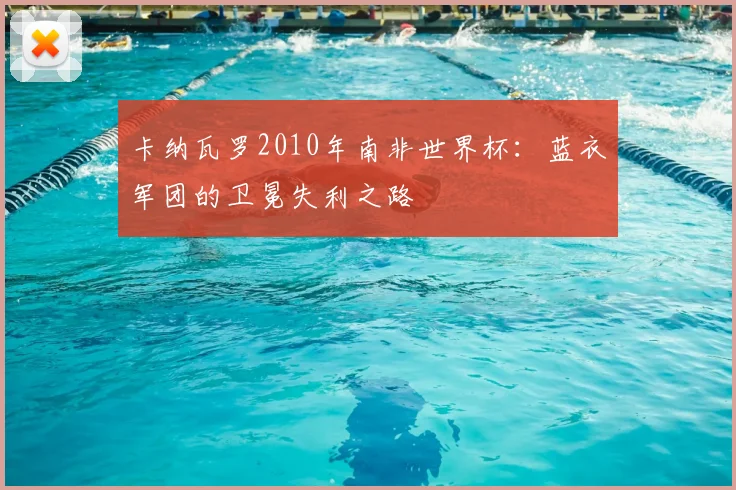 卡纳瓦罗2010年南非世界杯：蓝衣军团的卫冕失利之路